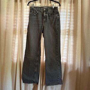 Zara Charcoal Denim Jeans
